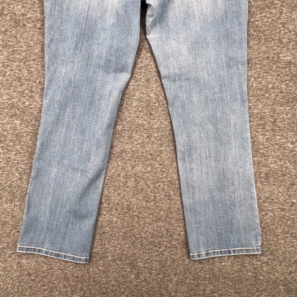 Mossimo Denim Womens Mid Rise Straight Leg Jeans Medium Wash Blue 16 Ankle - Picture 8 of 9